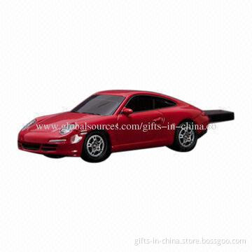 Car USB Flash Drive, Customized Imprinted Logos or Shapes Welcomed, Free Samples Supply